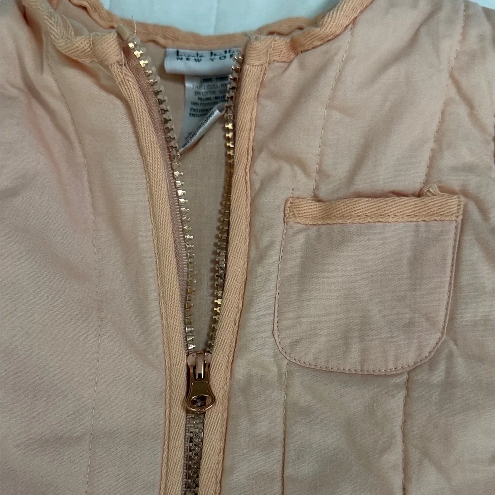 Nicole Miller Peach Quilted Kids Jacket